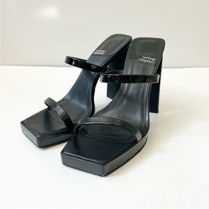 Jeffrey Campbell Hustler Platform Y2K Chunky Sandal Heels